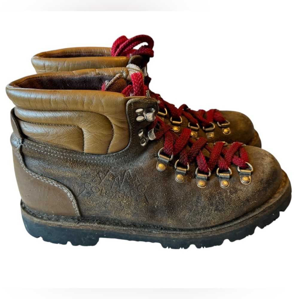 Vintage Women’s S Swiss Aged Colorado Brand Brown Leather Hiking Boots Rare